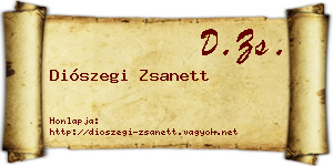 Diószegi Zsanett névjegykártya